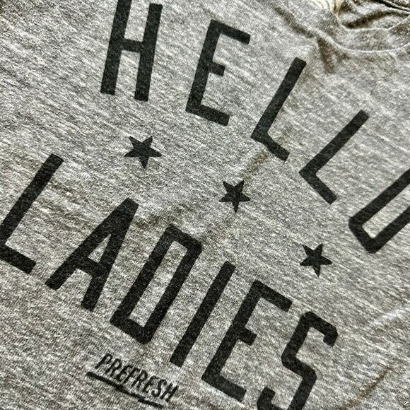 Prefresh Hello Ladies Gray Tee - Picture 2 of 5